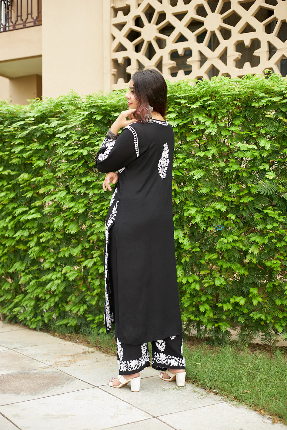 Naaz Chikankari Cotton Co-Ord Set