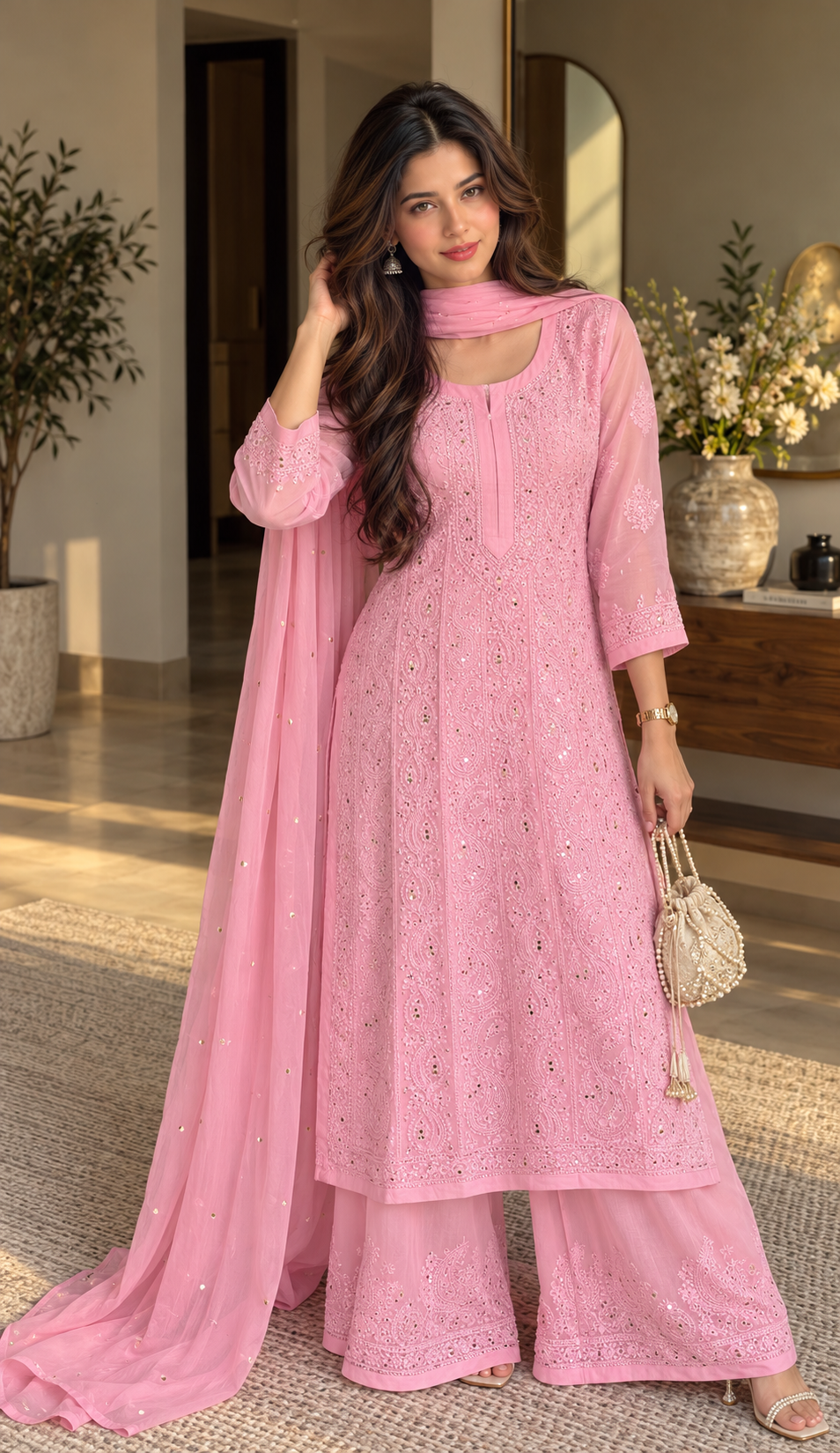 Gulabee Chikankari Kurti/ Coord/ Full suit