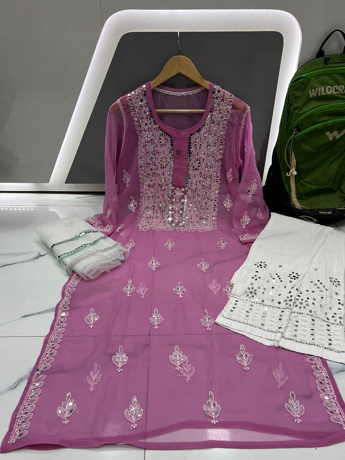 Chaand Mirror Work Suit