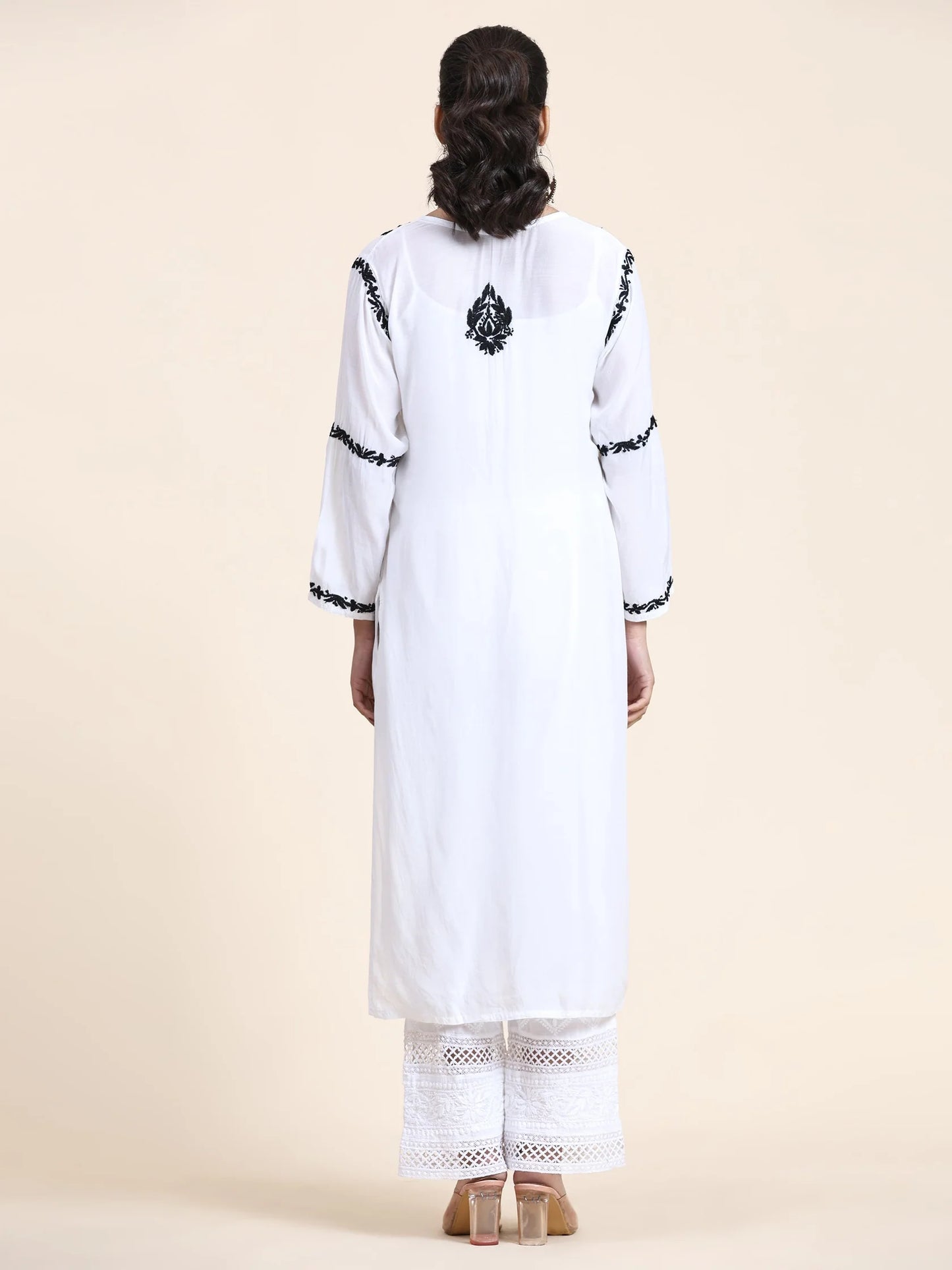 Black & White Chikankari Set
