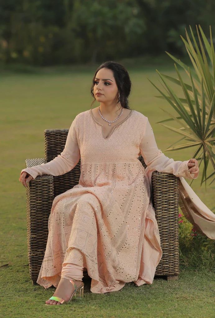 Premium Chikankari Anarkali