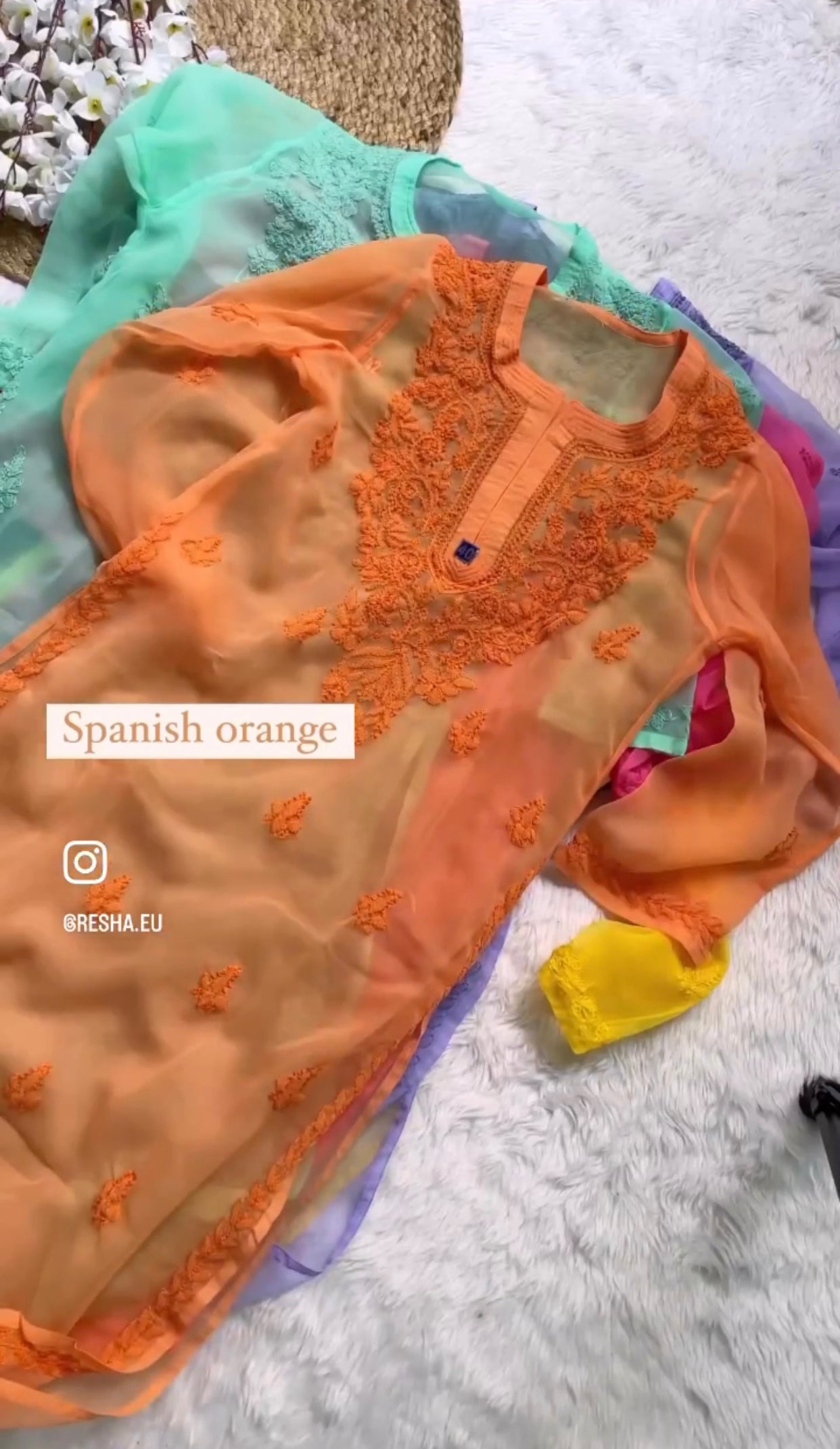 Badal Chikankari Kurta