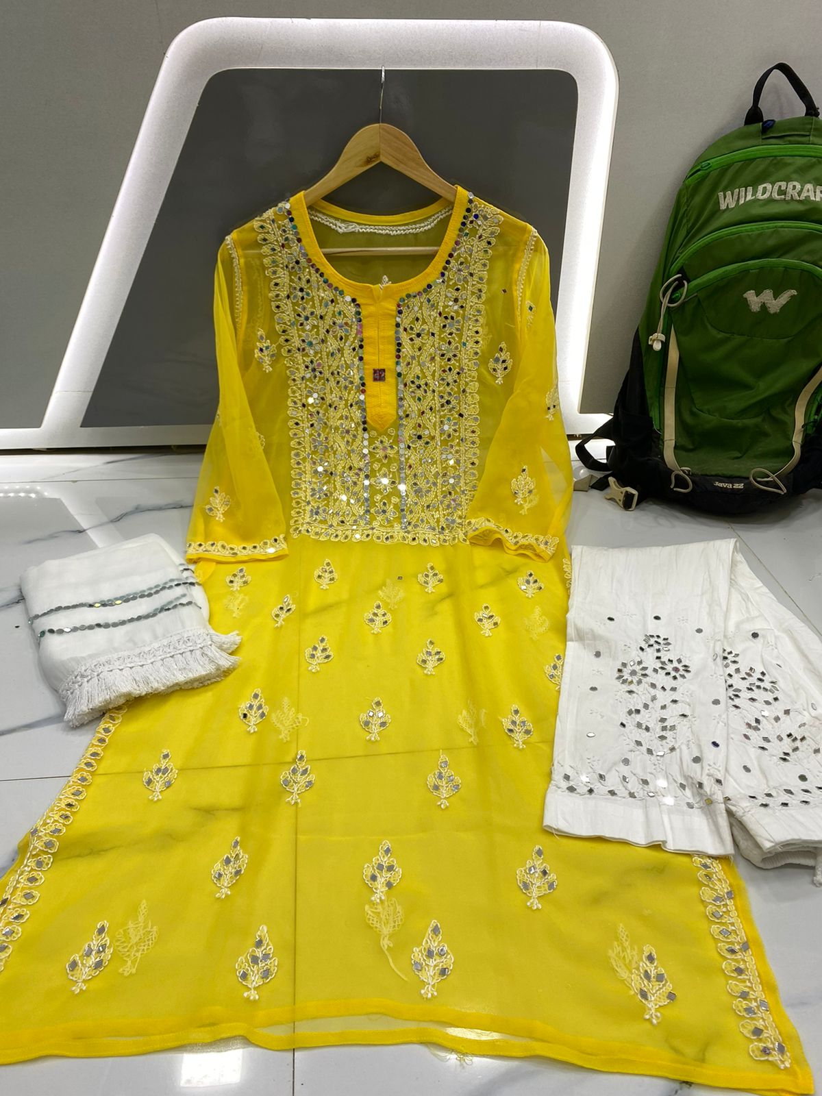 Chaand Mirror Work Suit