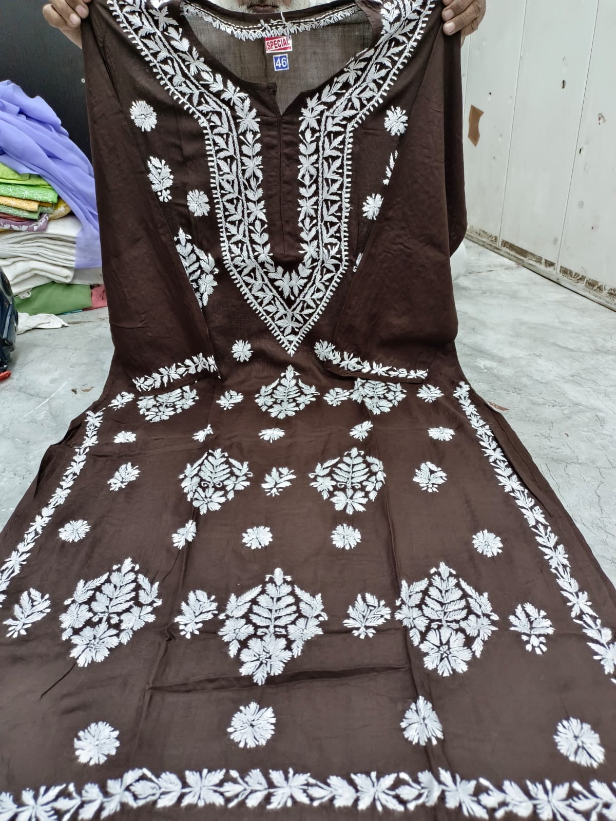 Modal Plus Size Chikankari Kurta