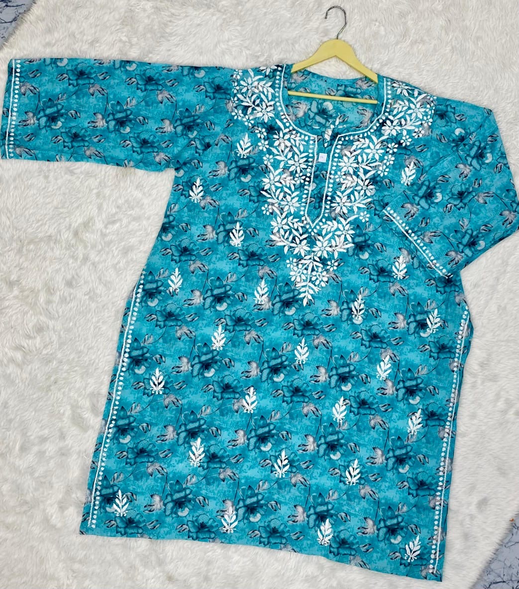 Mahnoor Chikankari Kurti