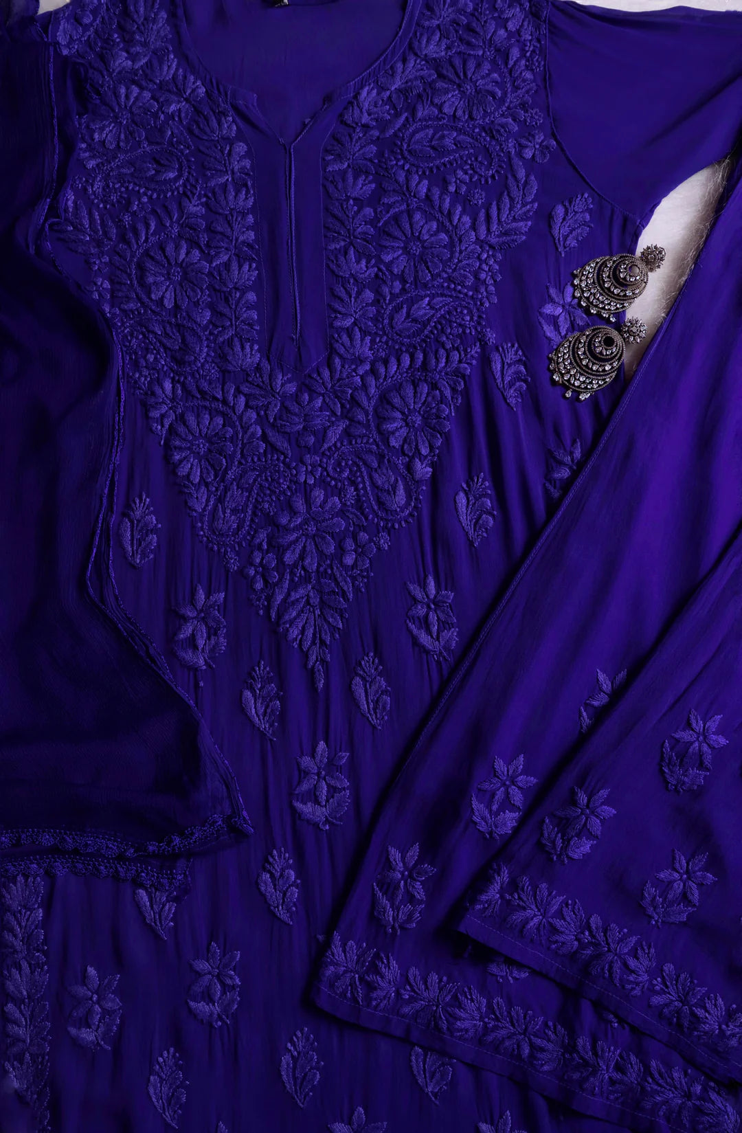 Pearl Premium Viscose Chikankari Suit