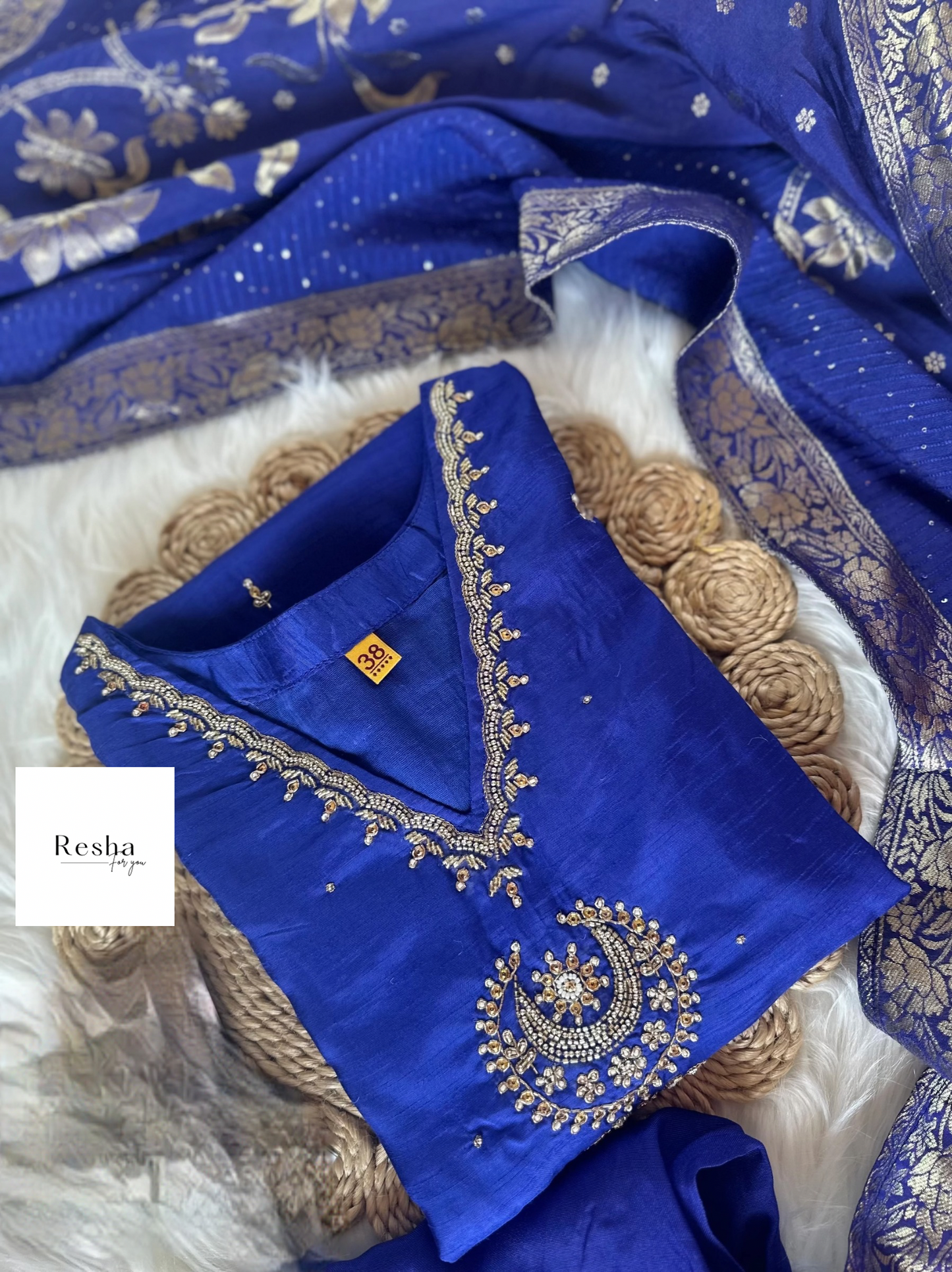 Russian Silk Royal Blue Suit