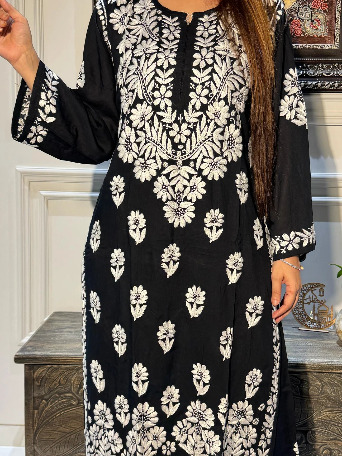 Modal Chikankari Kurta/ Coord