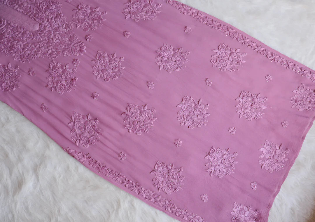 Rose Premium Chikankari Kurta
