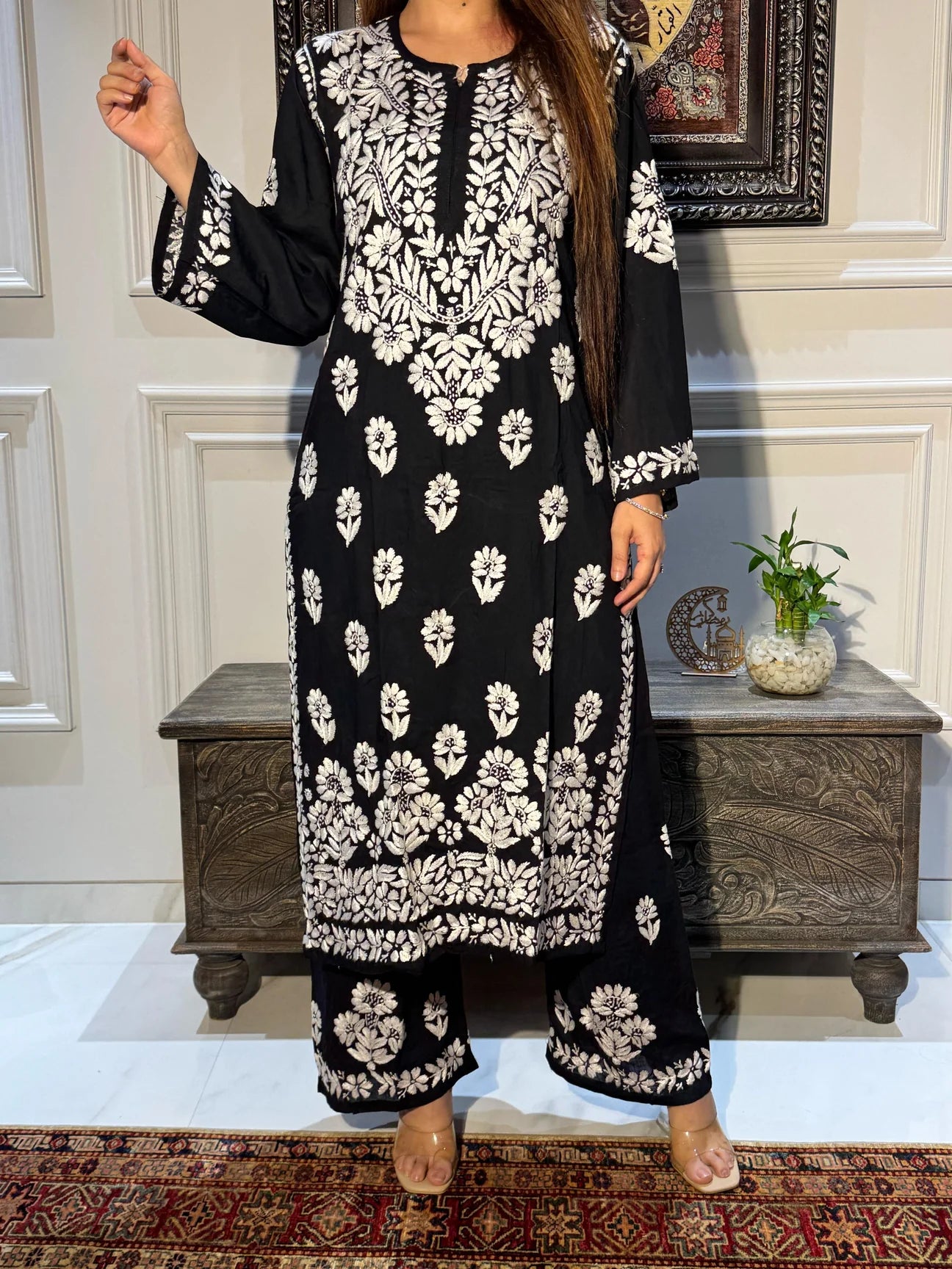 Modal Chikankari Kurta/ Coord