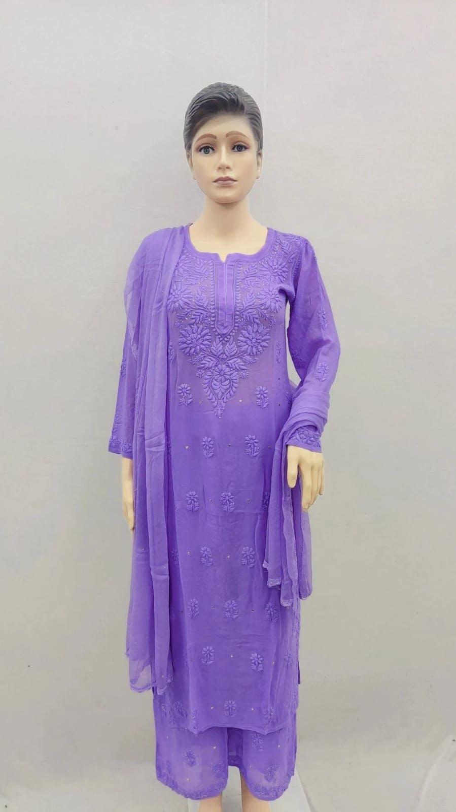 Ghass Patti Premium Chikankari Suit