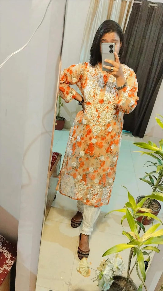 Muraad Chikankari Kurti