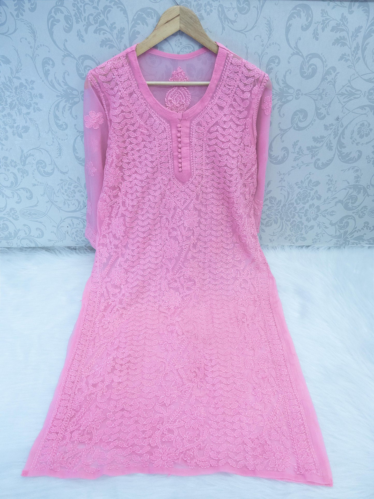 Pastel Chikankari Kurta