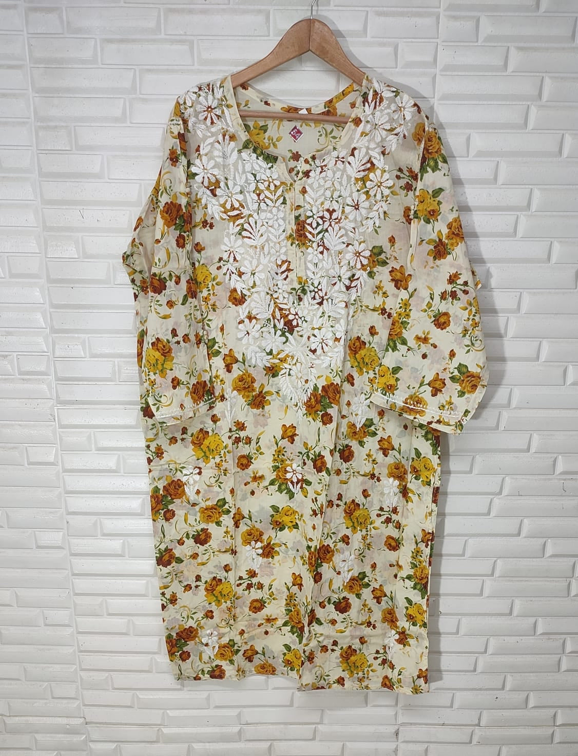 Kari Chikankari Plus Size Kurta