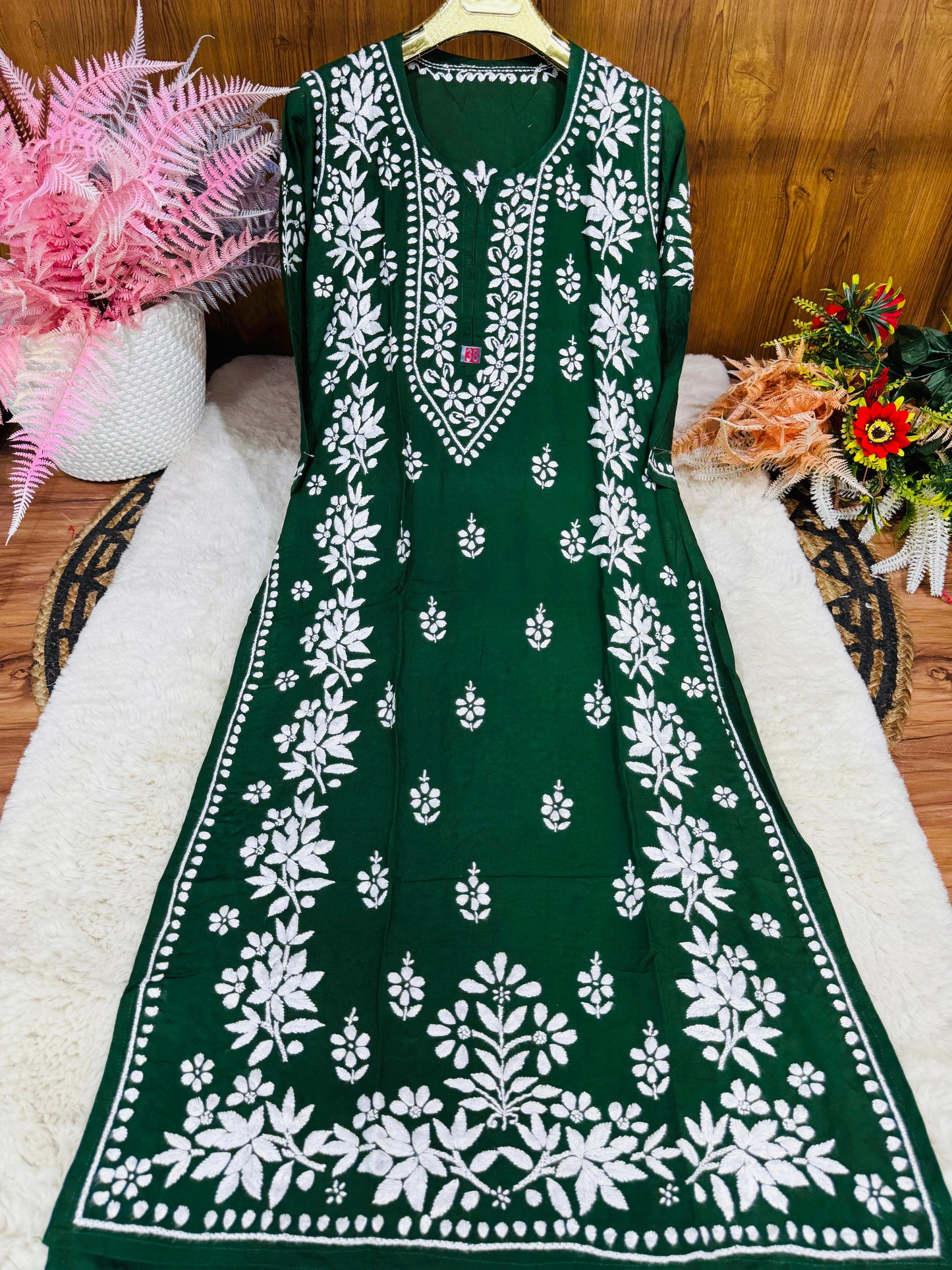 Afghani Chikankari Kurta