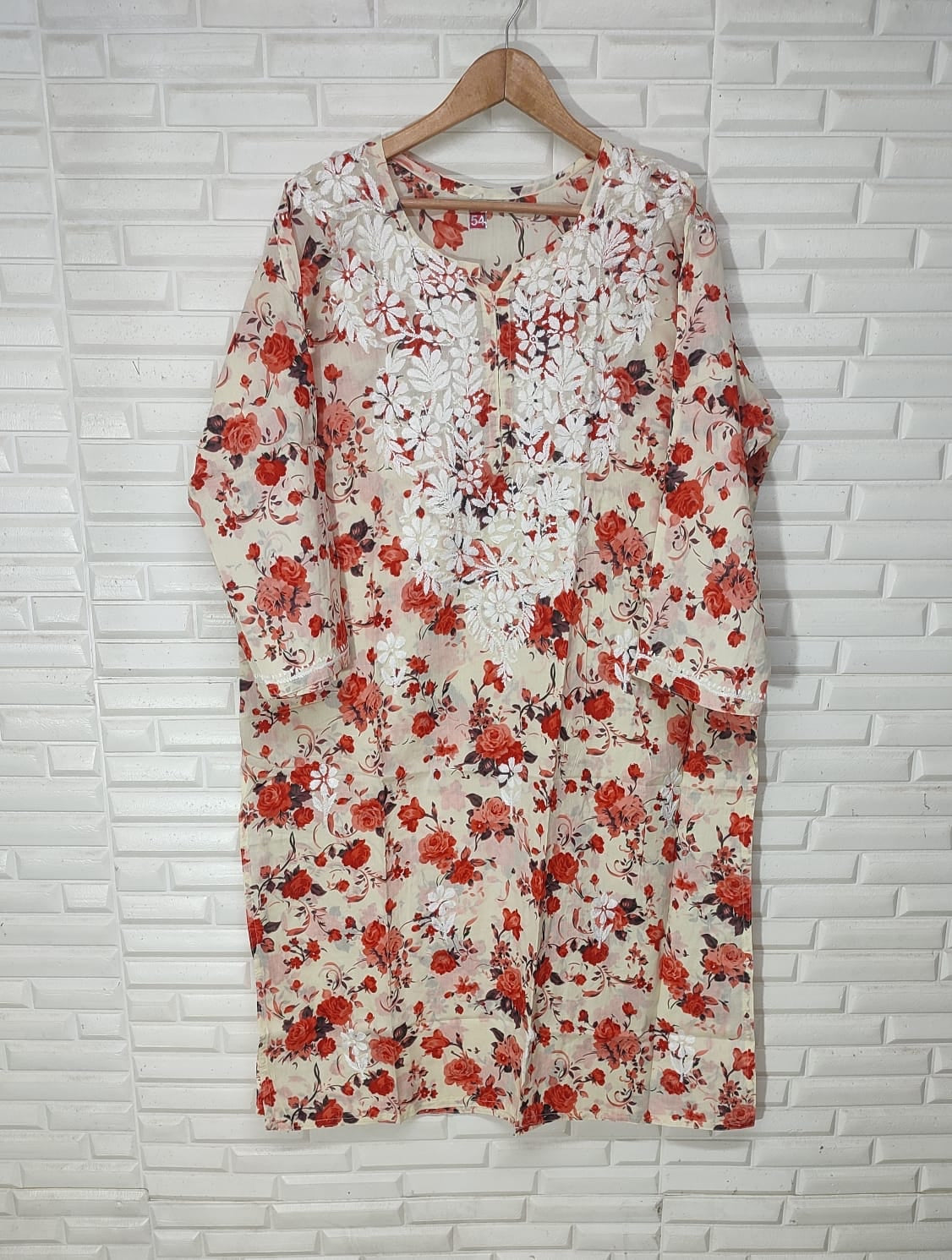 Kari Chikankari Plus Size Kurta