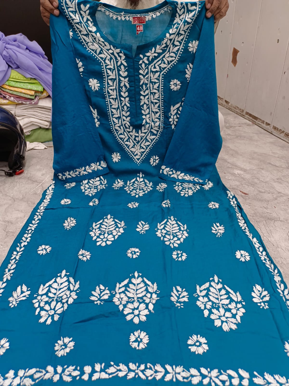 Modal Plus Size Chikankari Kurta