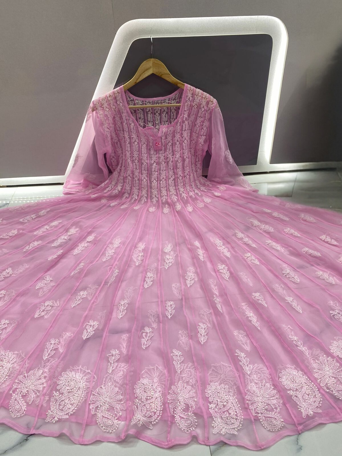 Noor Chikankari Anarkali