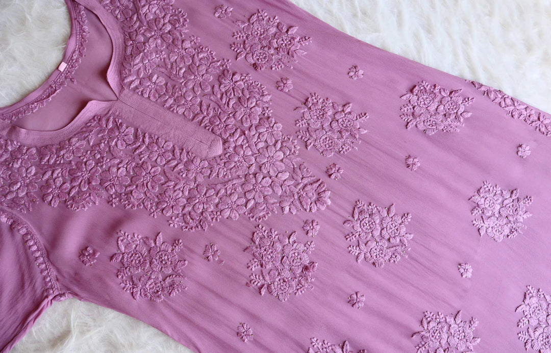 Rose Premium Chikankari Kurta