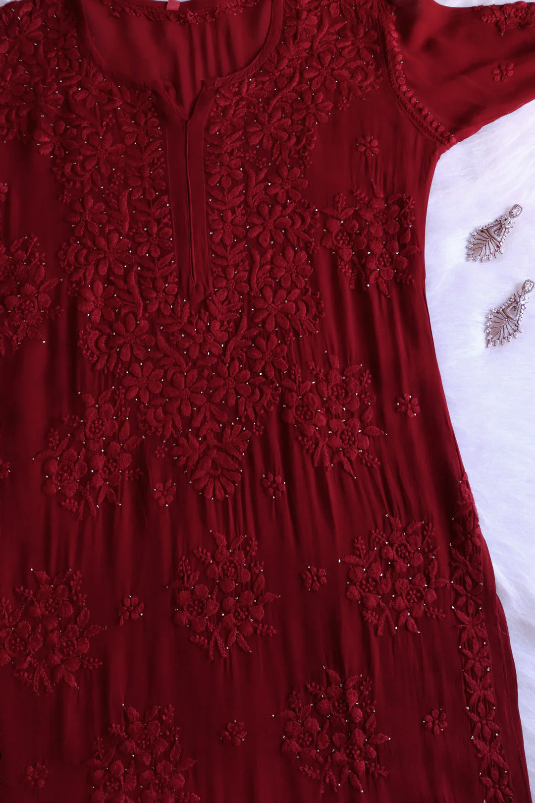 Rose Premium Chikankari Kurta