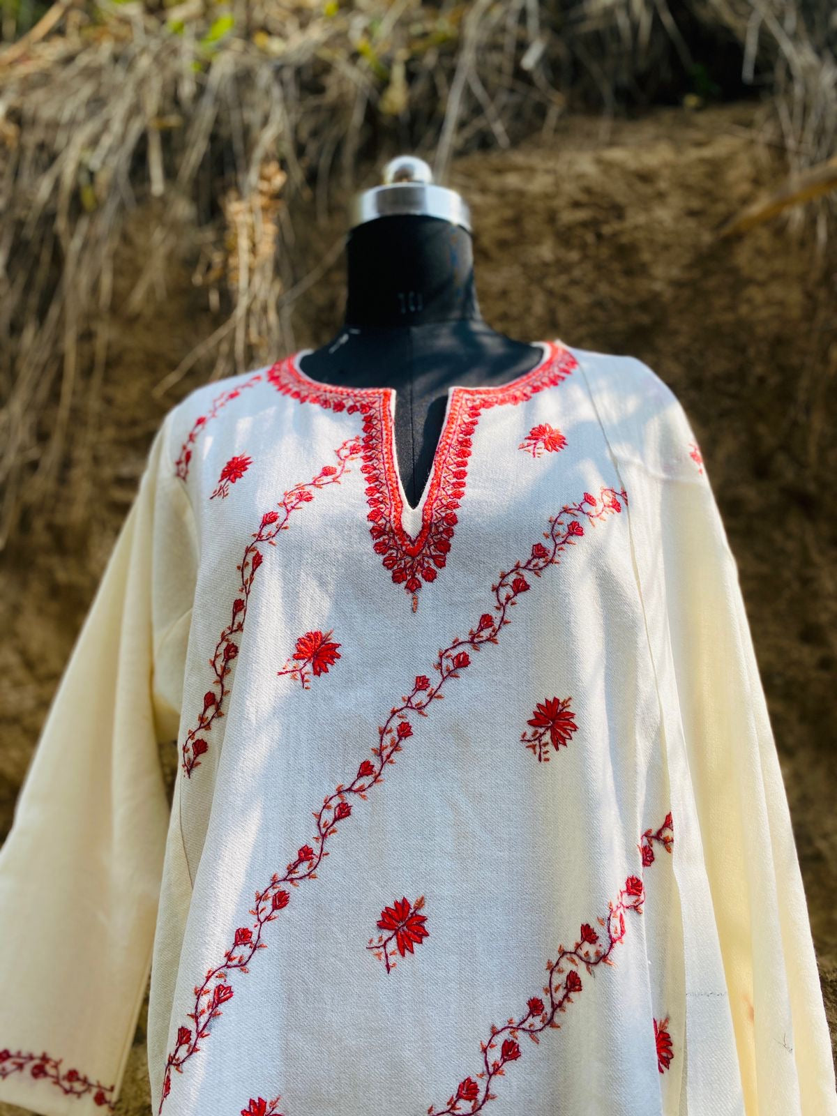 Kashmiri Pure Wool Kurta & Stole