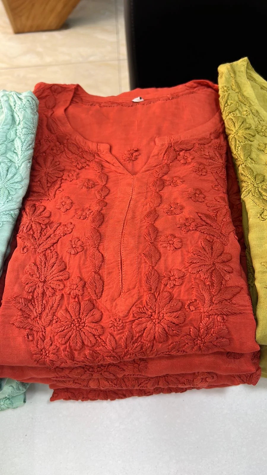 Rose Premium 3D Muslin Kurta/ Coord/ Full suit