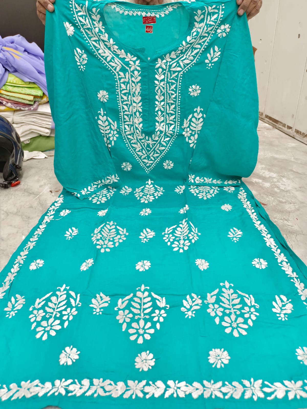 Modal Plus Size Chikankari Kurta