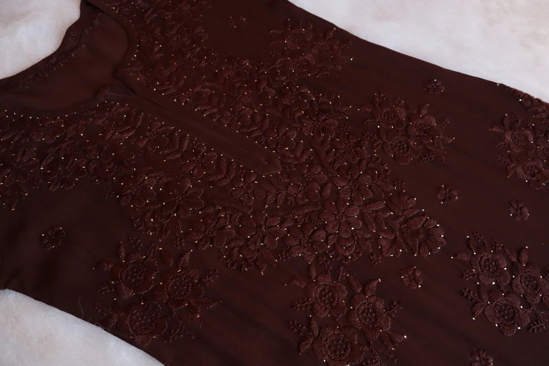 Rose Premium Chikankari Kurta