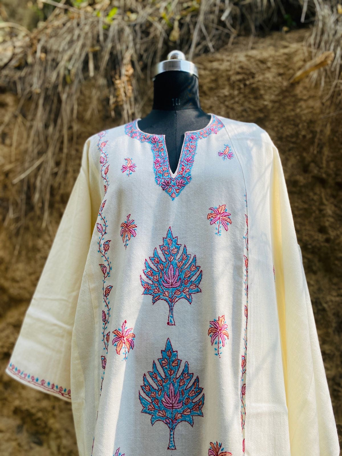 Kashmiri Pure Wool Kurta & Stole