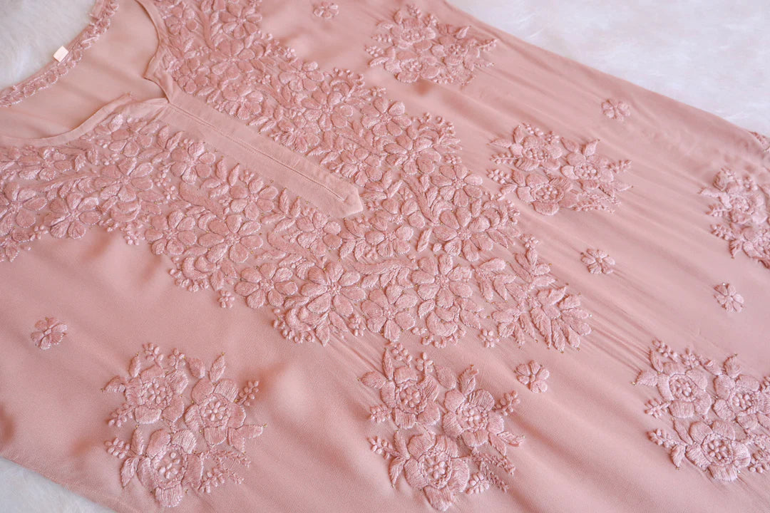 Rose Premium Chikankari Kurta