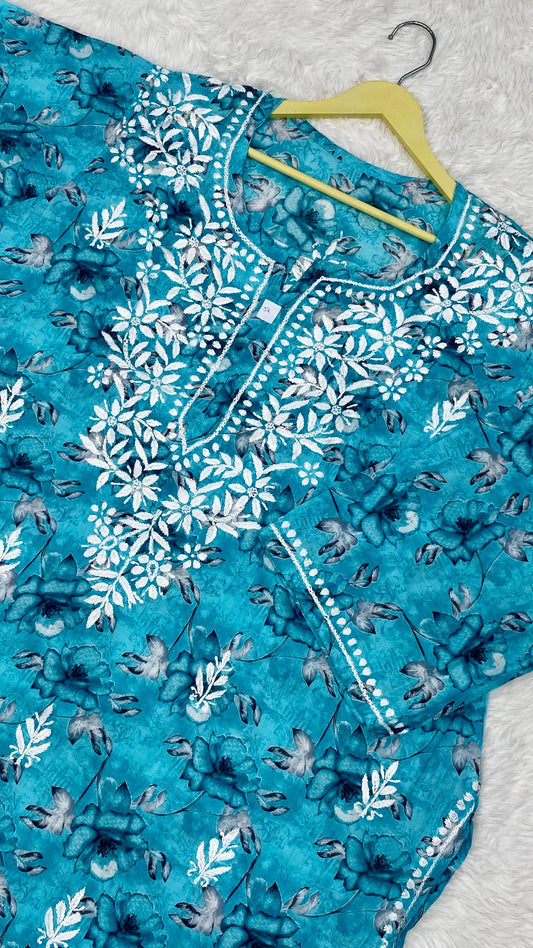 Mahnoor Chikankari Kurti