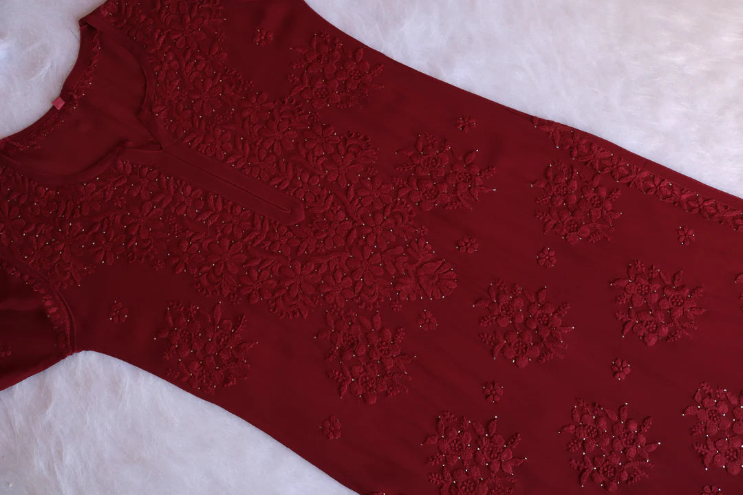 Rose Premium Chikankari Kurta