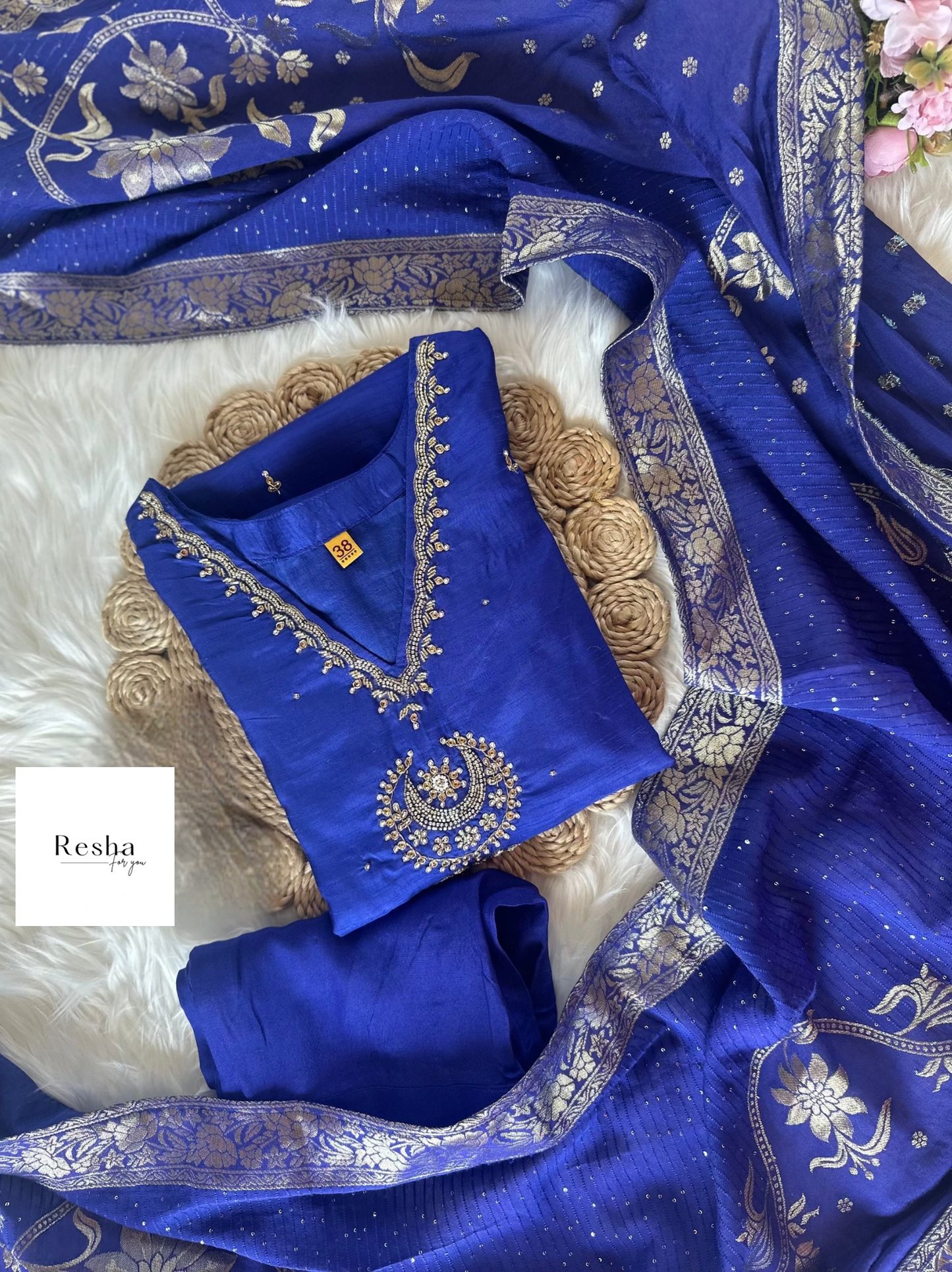 Russian Silk Royal Blue Suit