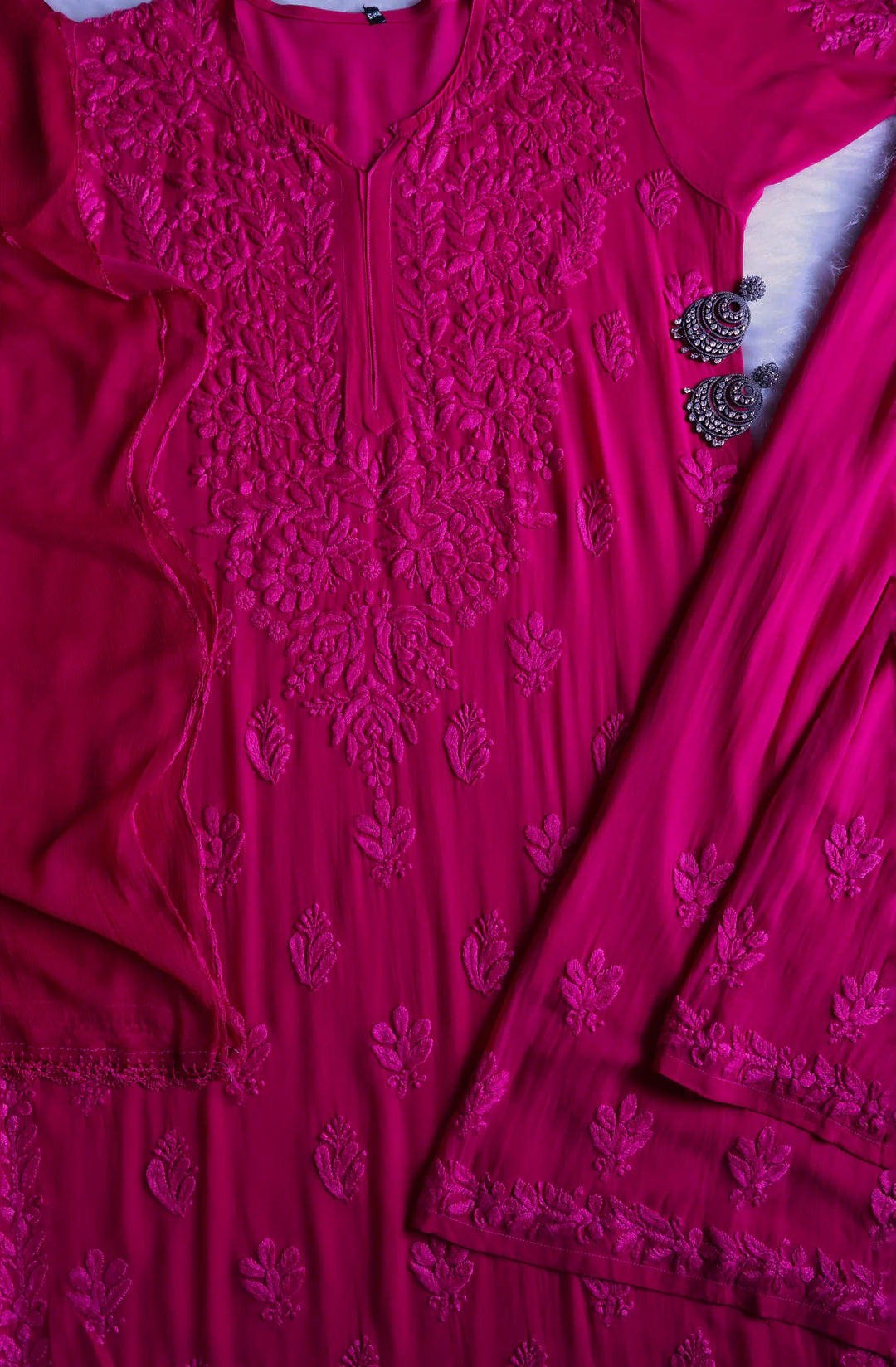 Pearl Premium Viscose Chikankari Suit