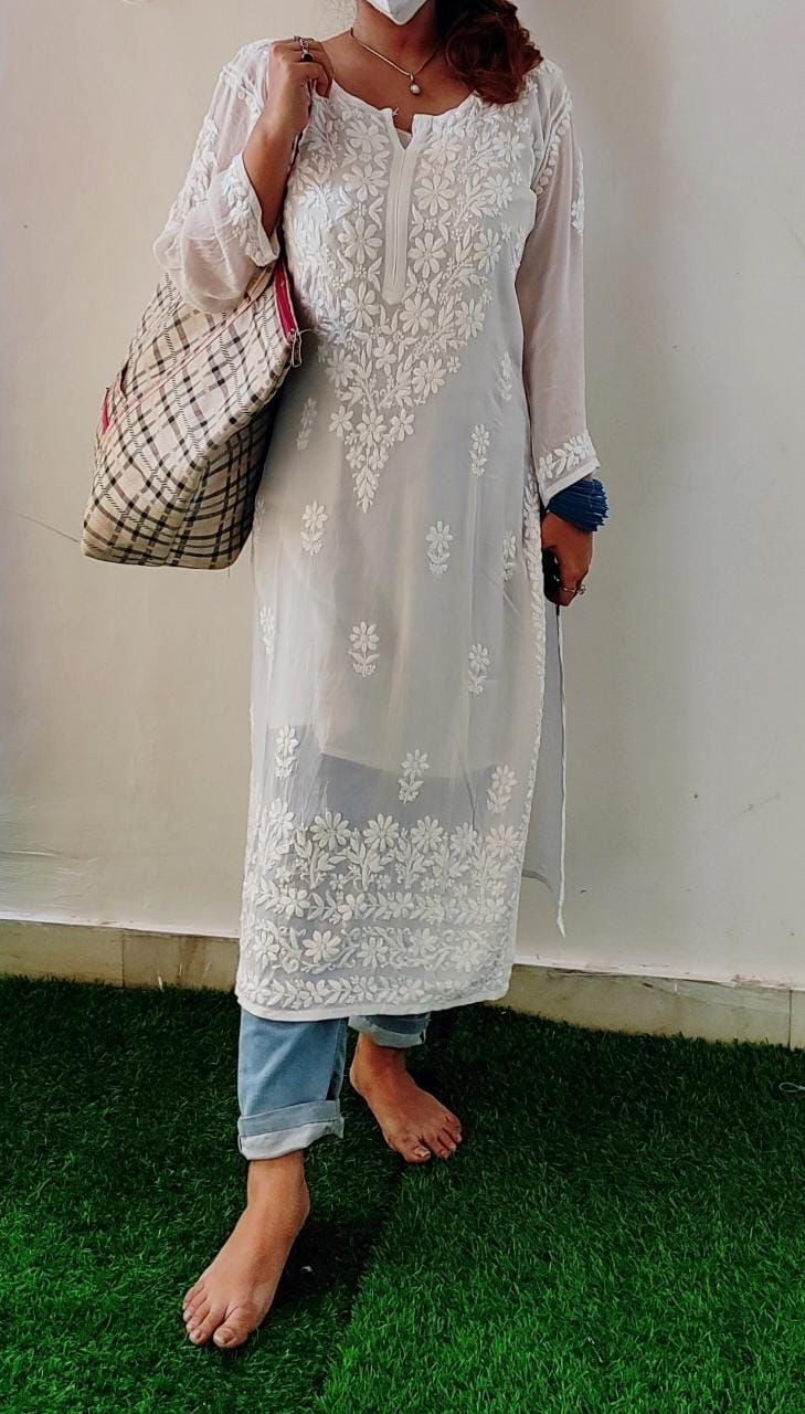 Premium Chikankari Kurti