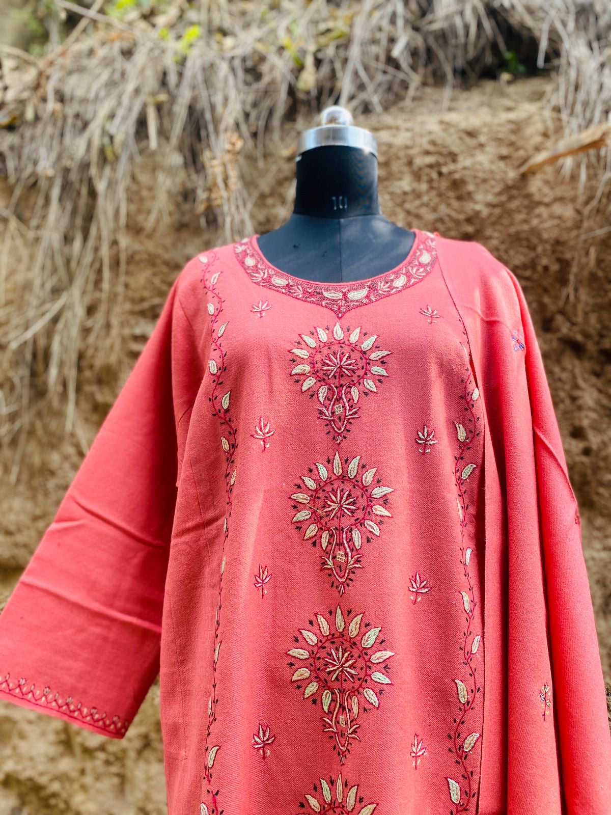 Kashmiri Pure Wool Kurta & Stole