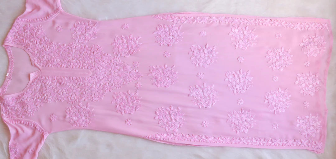 Rose Premium Chikankari Kurta