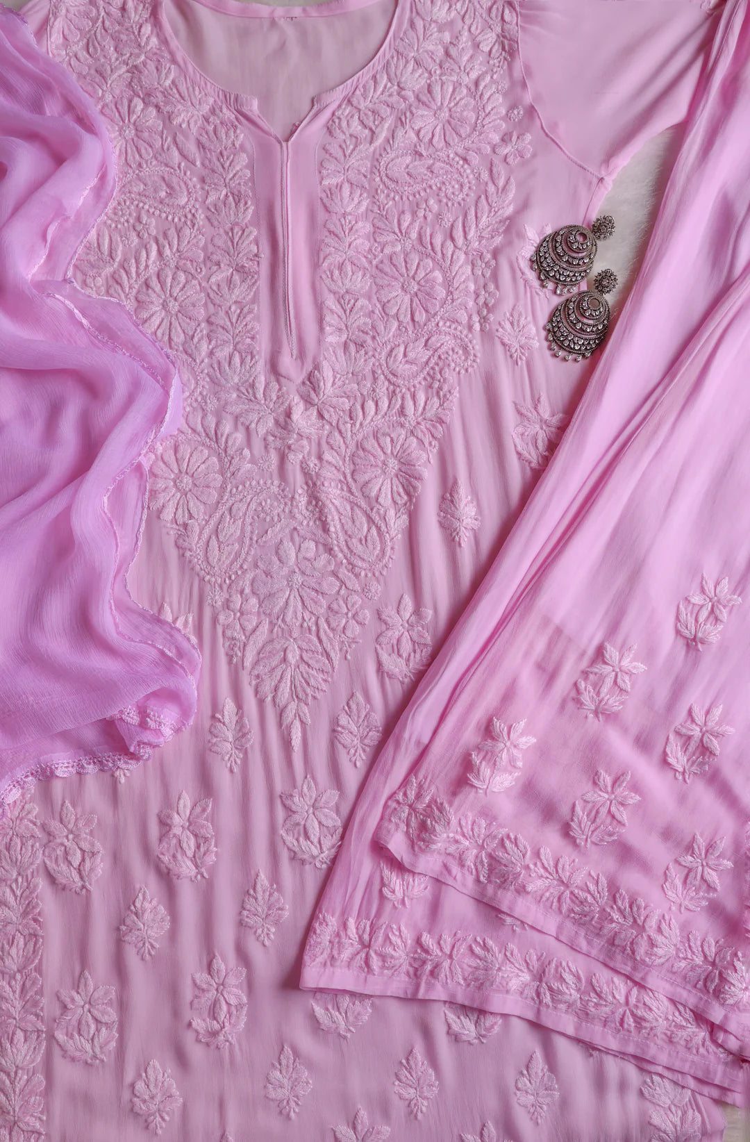 Pearl Premium Viscose Chikankari Suit