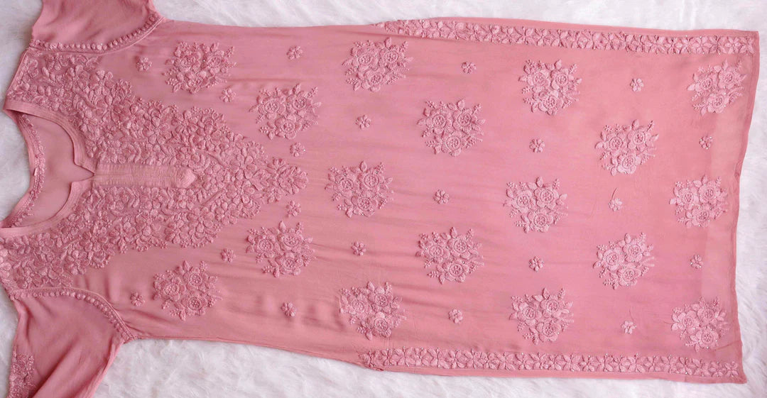 Rose Premium Chikankari Kurta