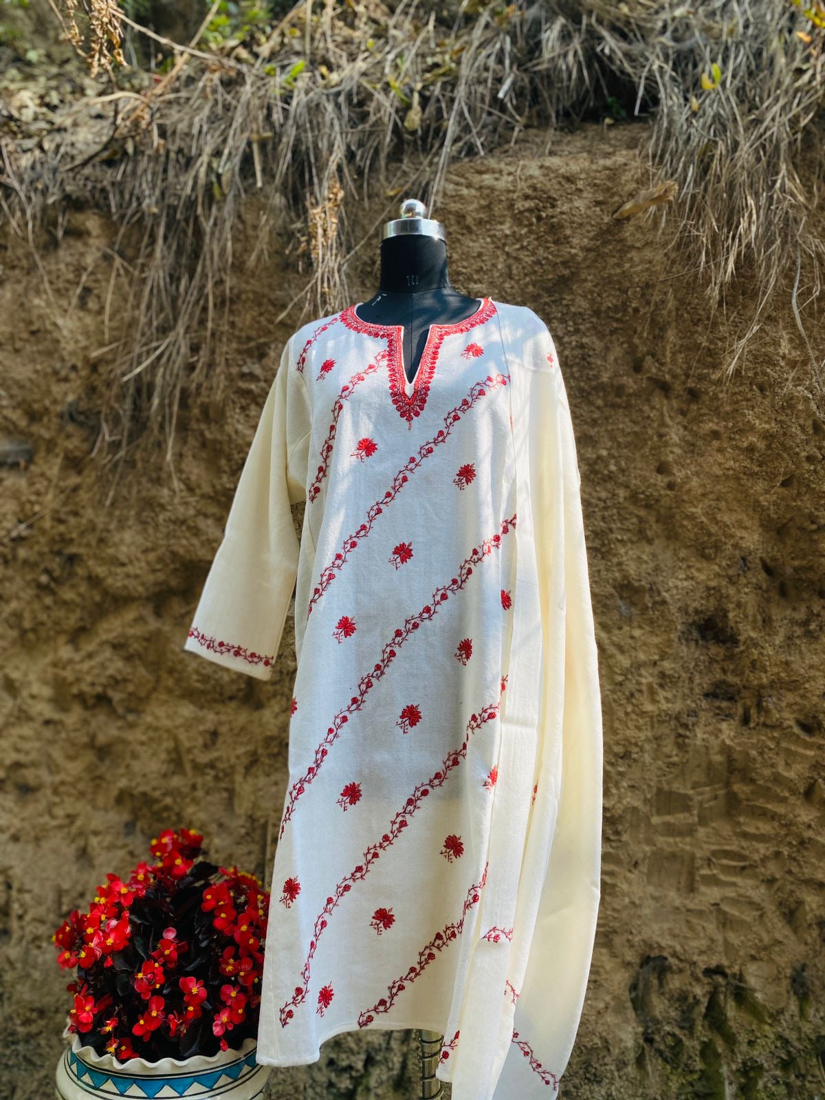 Kashmiri Pure Wool Kurta & Stole