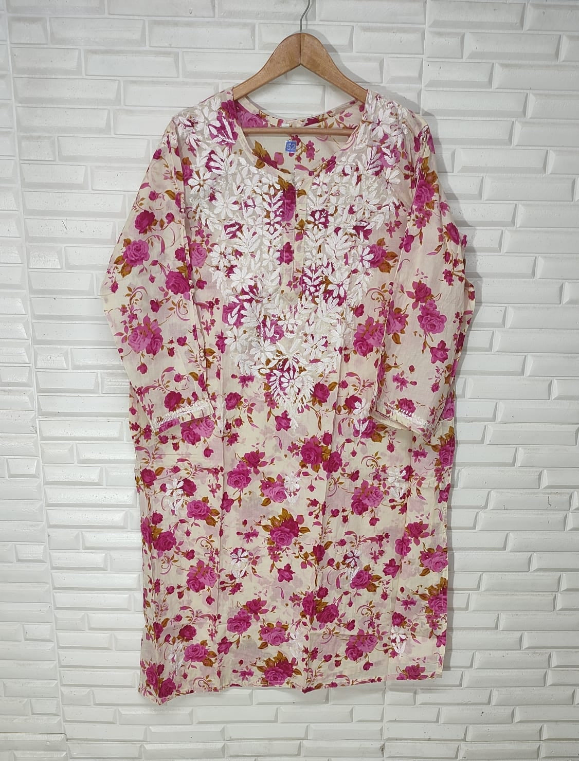 Kari Chikankari Plus Size Kurta