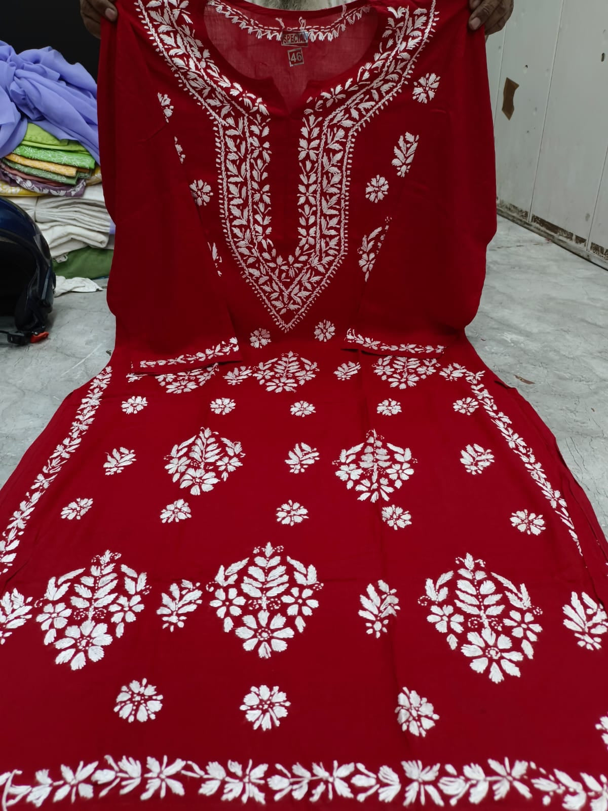 Modal Plus Size Chikankari Kurta