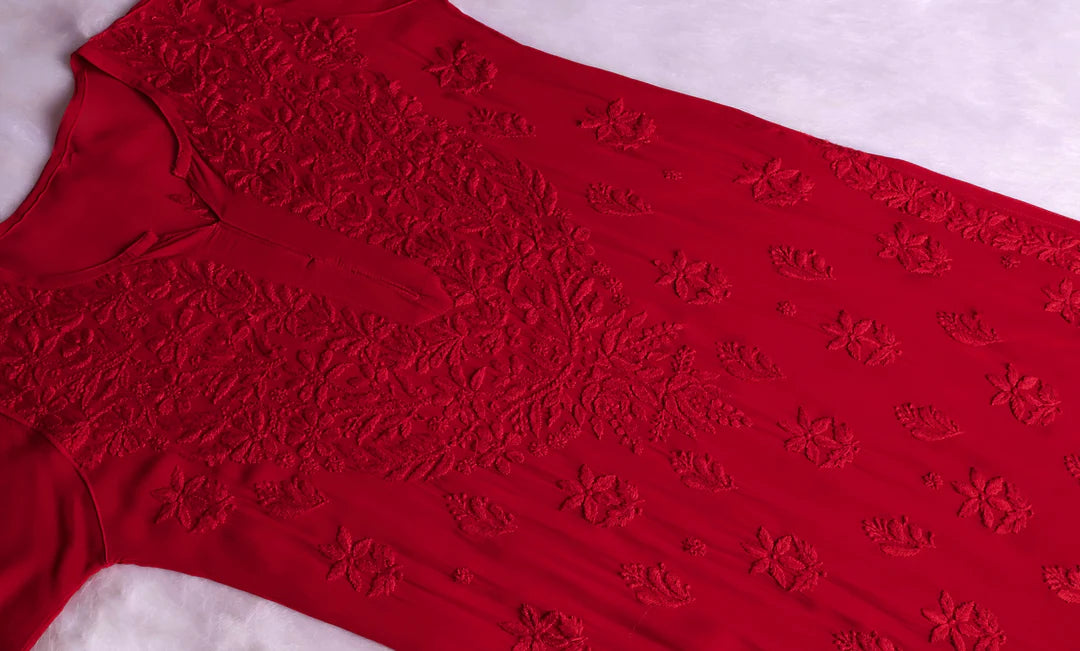 Pearl Premium Viscose Chikankari Suit