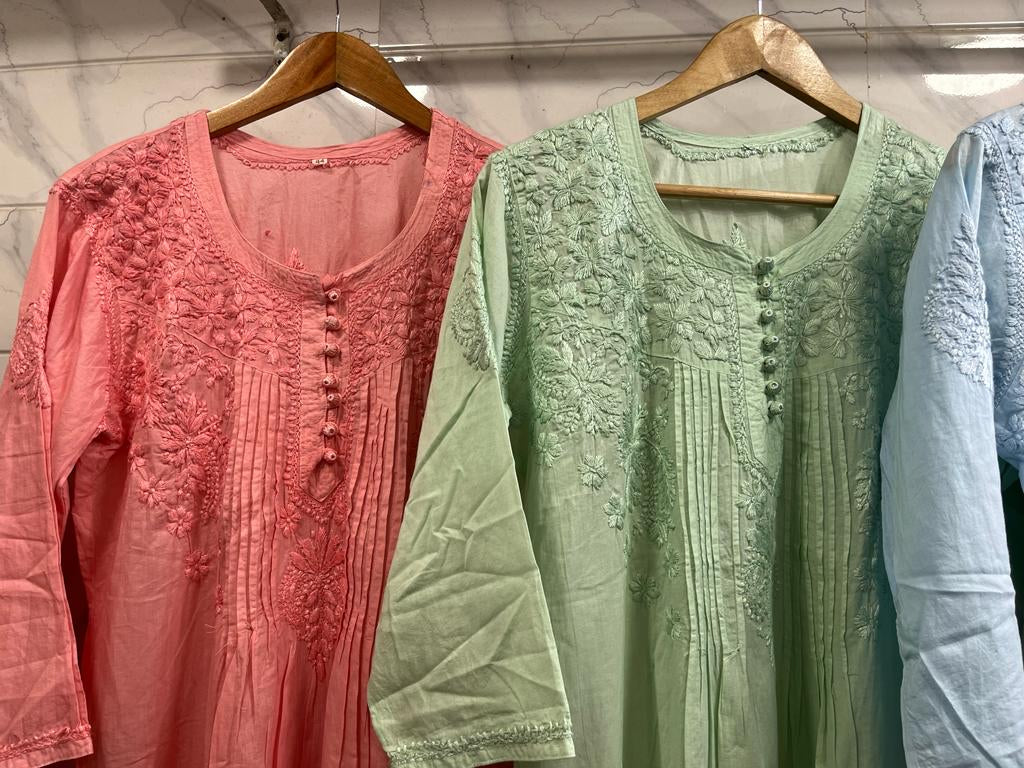 Kazi Chikankari Short Kurta