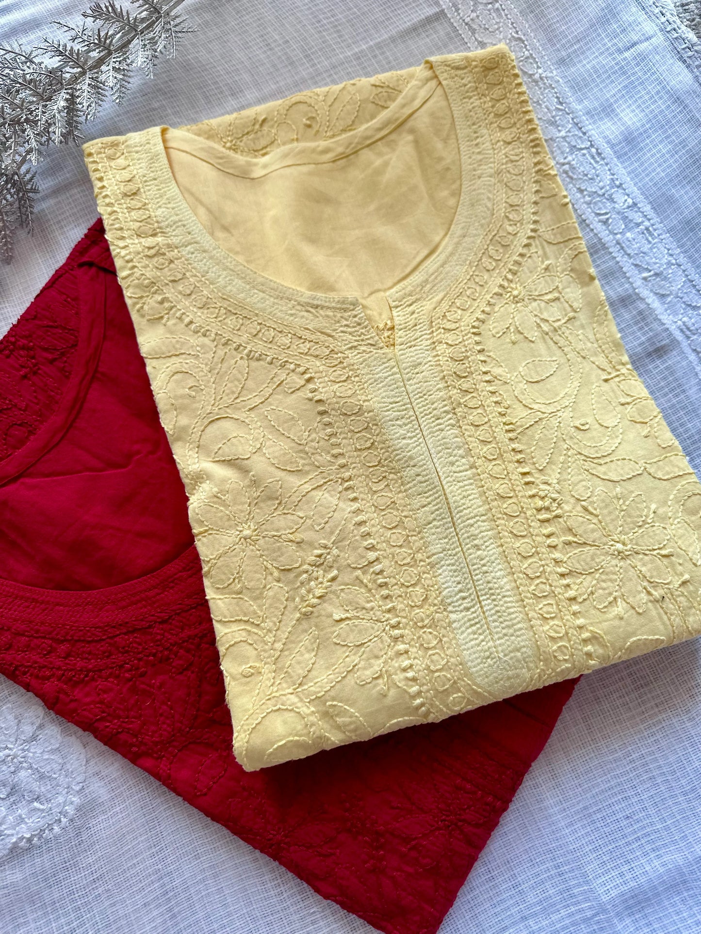 Chaya Jal Chikankari Kurta