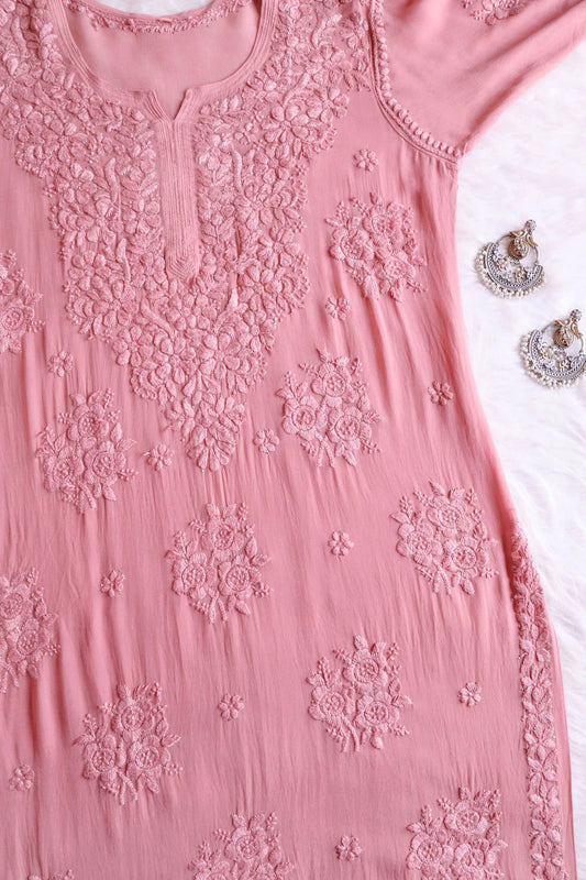 Rose Premium Chikankari Kurta