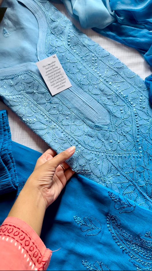 Highness Premium Chikankari Kurta/ Coord/ Full Suit