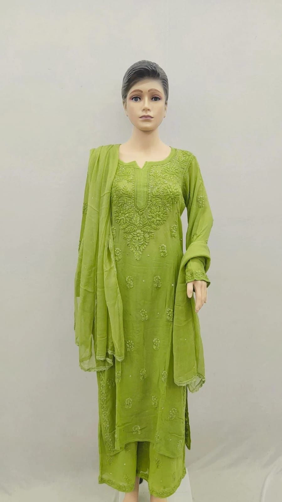 Ghass Patti Premium Chikankari Suit