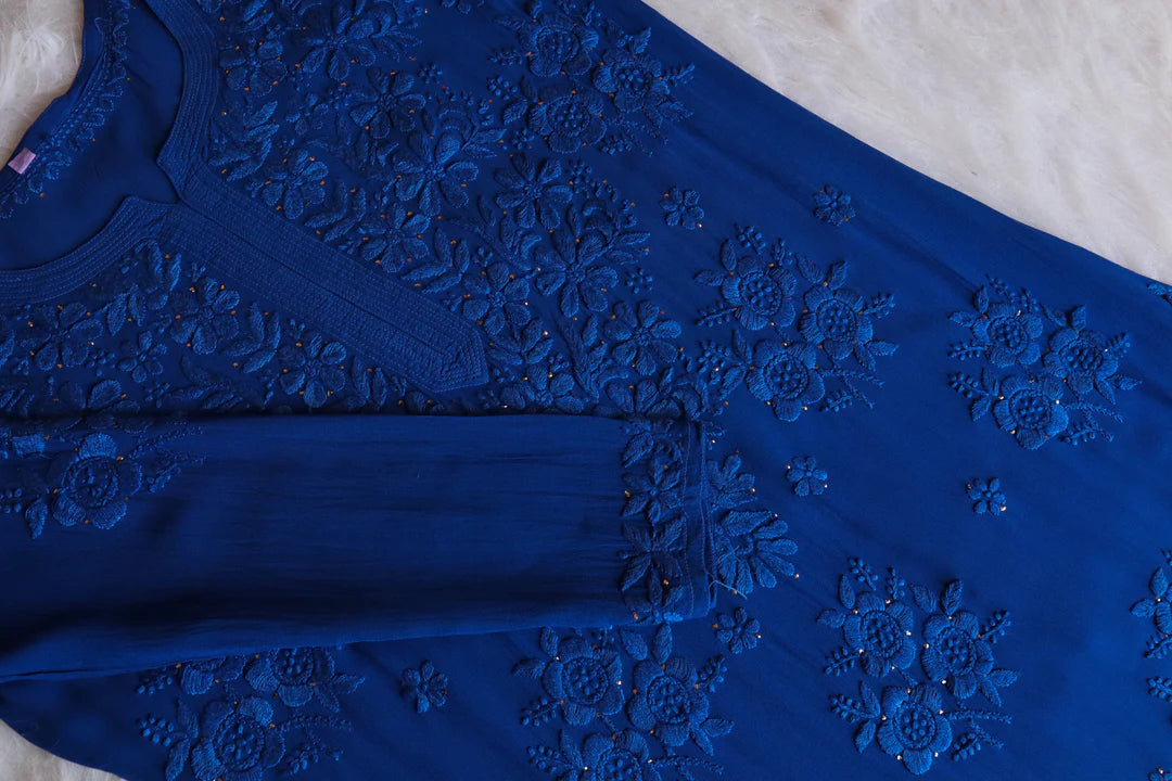 Rose Premium Chikankari Kurta