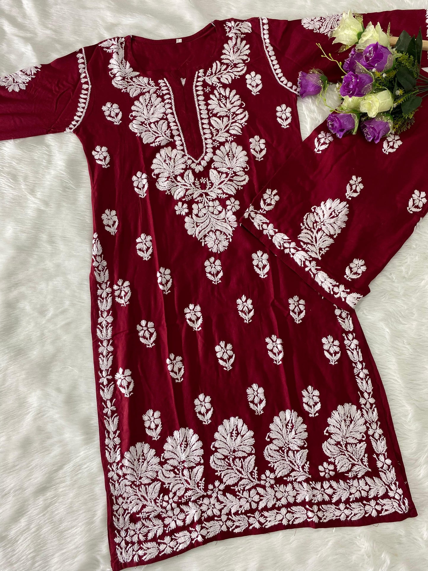 Nargis Chikankari Two Piece Set